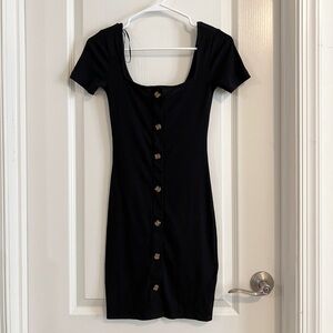 HM black fitted dress brand new
